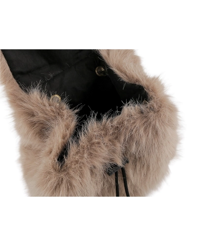 Kožušinový batoh 27x30 cm - 1 ks | Mimib