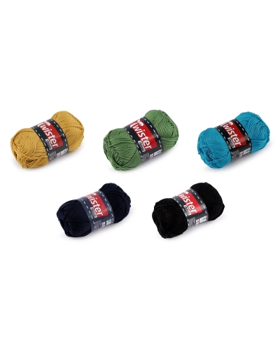 Bavlnená pletacia priadza Twister Ibiza 50 g - 1 ks | Mimib