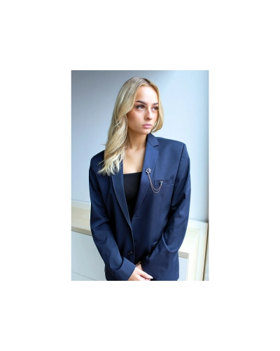 Brošňa / spona dragoun s brúsenými kamienkami - 1 ks | Mimib