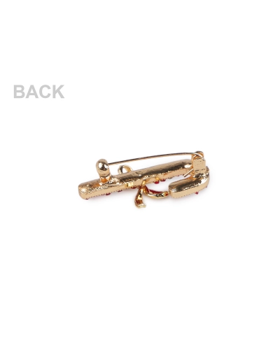 Vianočná brošňa s brúsenými kamienkami - 1 ks | Mimib