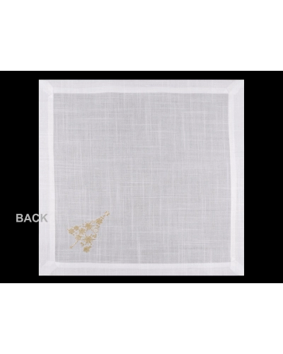 Prestieranie textilné, lurexová výšivka vianočný stromček 42x42 cm - 2 ks | Mimib