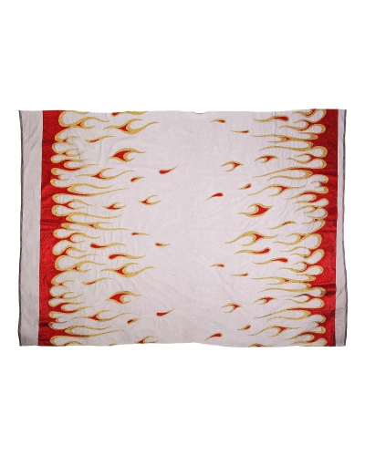 Tyl odevný s plameňmi a glitrami - 1 m | Mimib