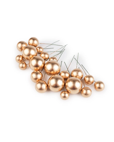 Guličky / gule na drôtiku na tvorenie Ø2-4 cm - 1 sáčok | Mimib