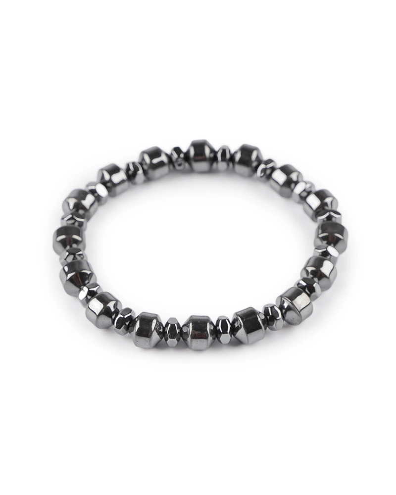 Náramok pružný hematitový, unisex - 1 ks | Mimib