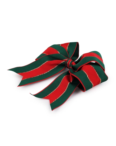 Vianočná mašľa rypsová 12x13 cm - 6 ks | Mimib