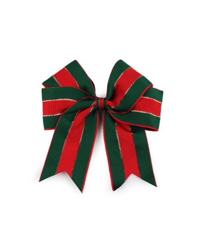 Vianočná mašľa rypsová 12x13 cm - 6 ks | Mimib