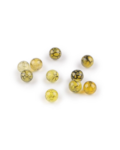 Achát syntetický, minerálne korálky Ø6 mm - 10 ks | Mimib