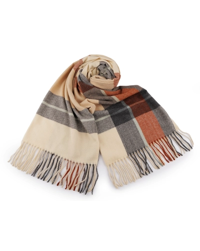 Šatka / šál / pléd so strapcami 65x175 cm - 1 ks | Mimib