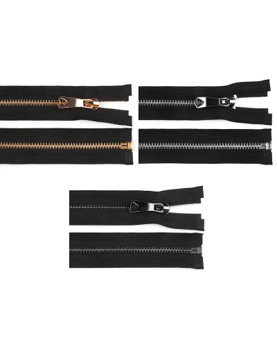 Kovový zips No 5 dĺžka 65 cm s ozdobným bežcom - 1 ks | Mimib