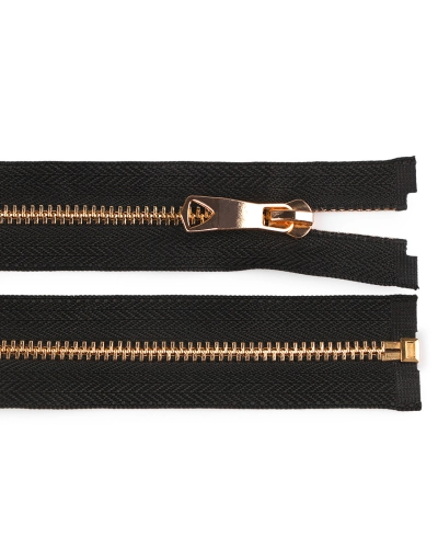 Kovový zips No 5 dĺžka 75 cm s ozdobným bežcom - 1 ks | Mimib