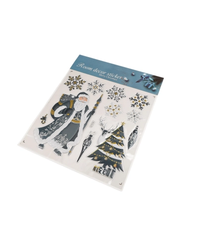 Vianočné samolepky plastické 3D na okná a dvere - 1 kar. | Mimib