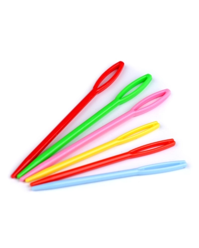 Plastové jehly tupé mix velikostí, 6 ks | Mimib