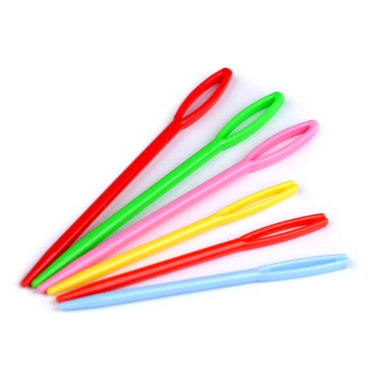 Plastové jehly tupé mix velikostí, 6 ks | Mimib