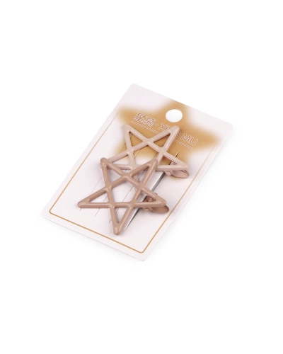 Kovové sponky do vlasov srdce, hviezdy, okuliare - 2 ks | Mimib