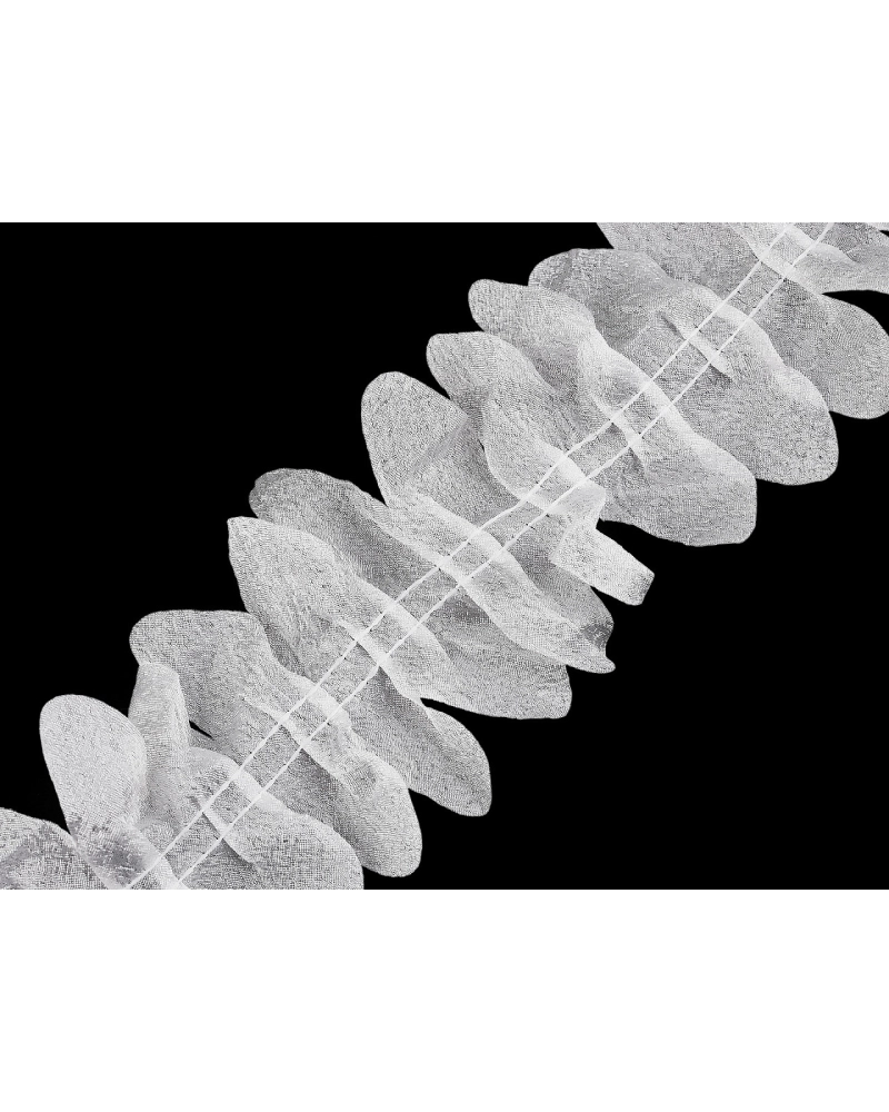 Volán na zdobenie odevov a tvorenie kvetov šírka 80 mm - 1 m | Mimib