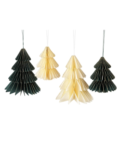 Papierová vianočná ozdoba na stromček - stromček - 1 ks | Mimib