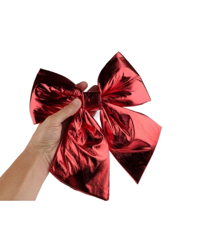 Vianočná mašľa metalická 21x24 cm - 1 ks | Mimib