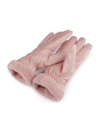 Dámske rukavice šuštiakové, zateplené, dotykové - 1 pár | Mimib