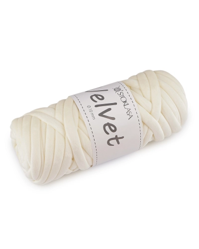 Priadza Marshmallow hrubá Velvet Ø10 mm 500 g - 1 ks | Mimib