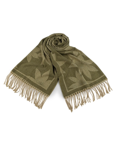 Zimný šál / pléd so strapcami 70x185 cm - 1 ks | Mimib