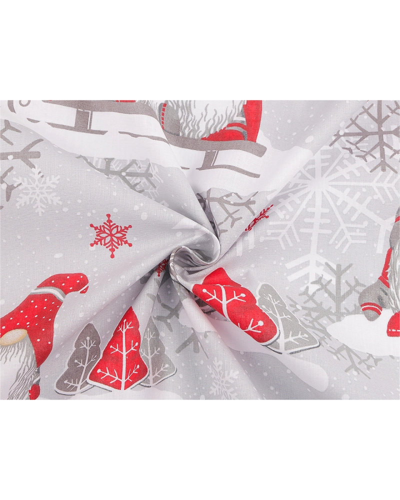 Vianočná bavlnená látka / plátno škriatok - 1 m | Mimib
