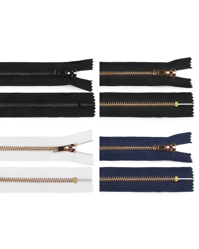 Kovový zips No 5 dĺžka 14 cm (jeansový) - 1 ks | Mimib