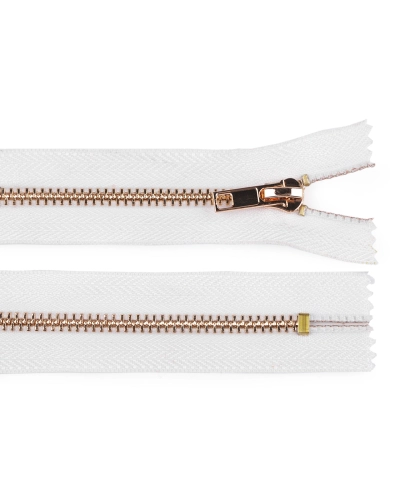 Kovový zips No 5 dĺžka 14 cm (jeansový) - 1 ks | Mimib