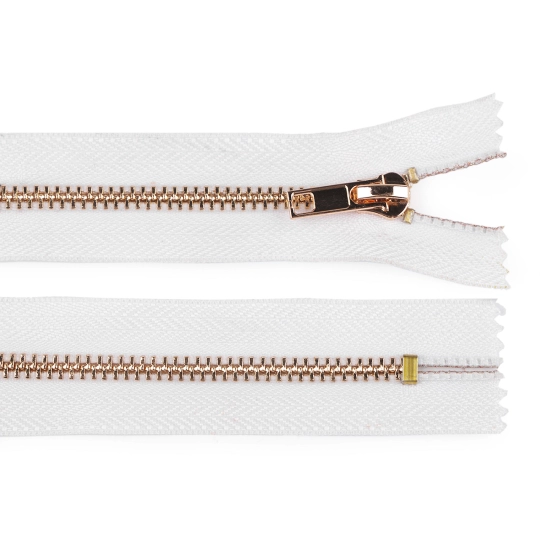 Kovový zips No 5 dĺžka 14 cm (jeansový) - 1 ks | Mimib