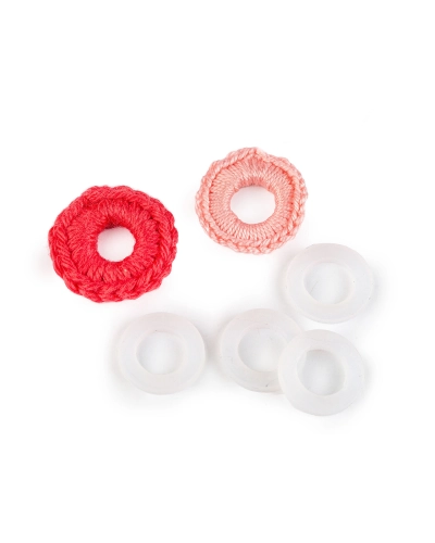 Silikónové krúžky na háčkovanie tašiek, kabeliek Ø15 mm - 200 ks | Mimib