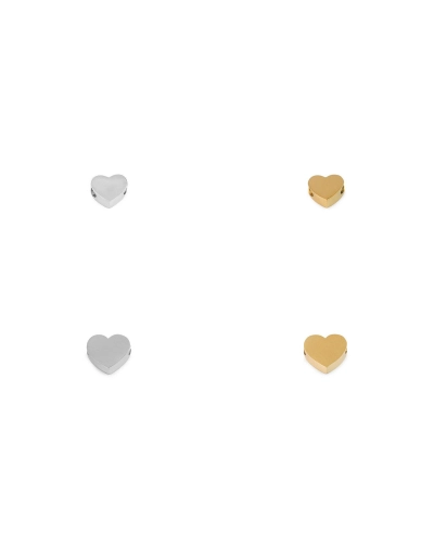 Prívesok / medzidiel / korálik z nerezovej ocele srdce - 1 ks | Mimib