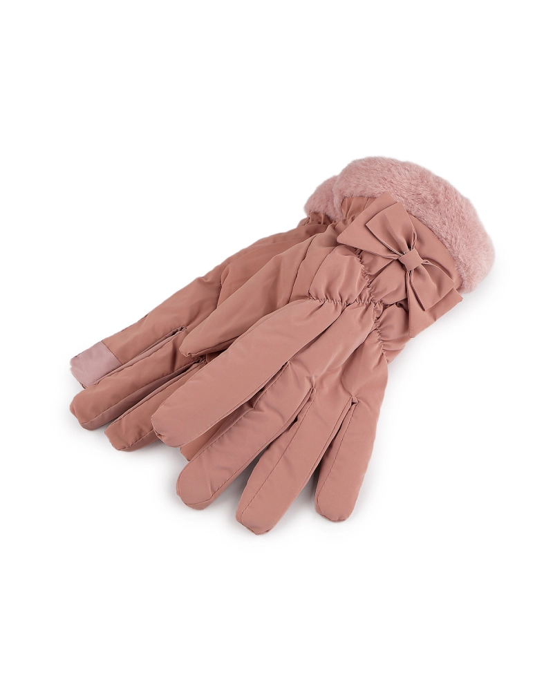 Dámske rukavice šusťákové, zateplené, dotykové - 1 pár | Mimib