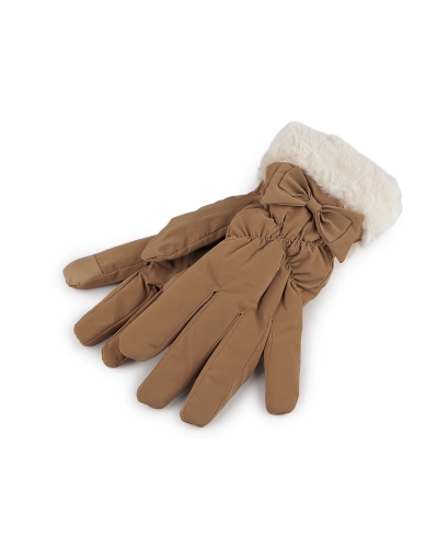 Dámske rukavice šusťákové, zateplené, dotykové - 1 pár | Mimib