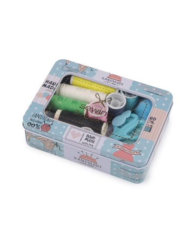Súprava na šitie v plechovej krabičke - 1 ks | Mimib