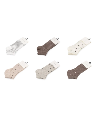 Dámske / dievčenské bavlnené ponožky členkové - 1 pár | Mimib