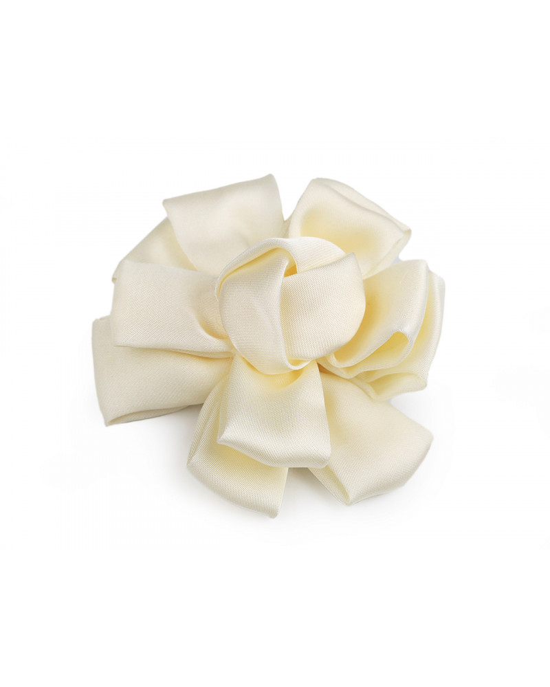 Saténový květ k našití a nalepení Ø6,5 cm | Mimib