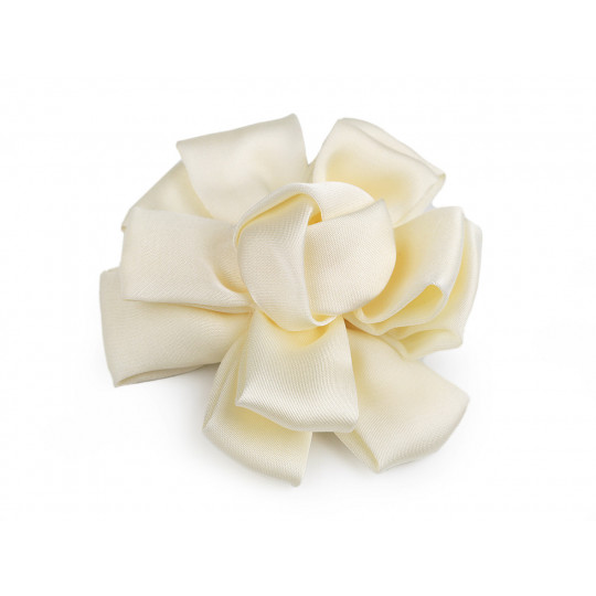 Saténový květ k našití a nalepení Ø6,5 cm | Mimib