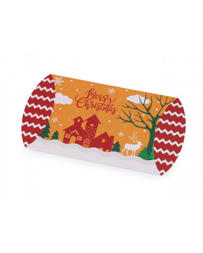 Vánoční dárková krabička sob, Mikuláš, sněhulák, | Mimib