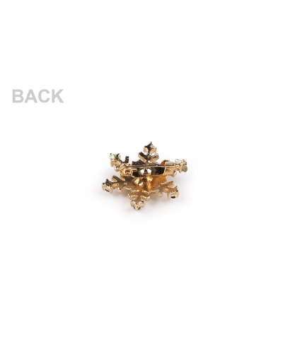 Brošňa s brúsenými kamienkami vločka - 1 ks | Mimib