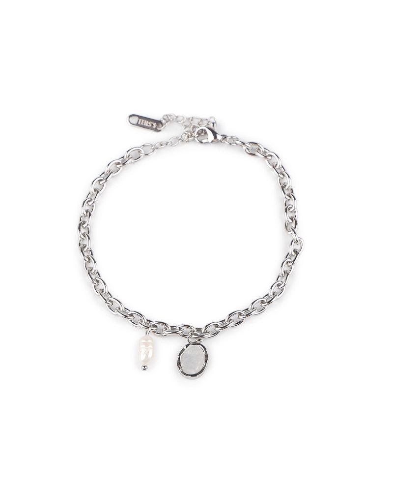 Náramok z nerezovej ocele perleť, perla - 1 ks | Mimib