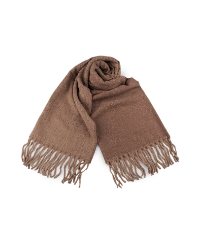 Zimný šál / pléd so strapcami 60x195 cm - 1 ks | Mimib