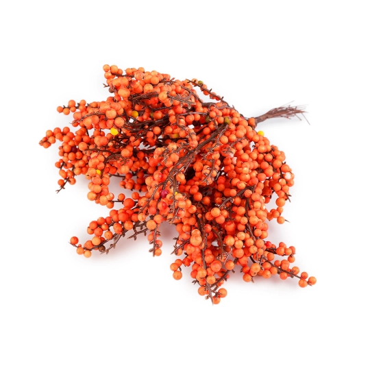 Umelé bobule / rakytník na drôtiku - 1 zväzok | Mimib