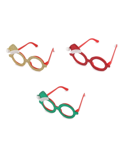 Vianočné párty / karnevalové okuliare Santa - 1 ks | Mimib