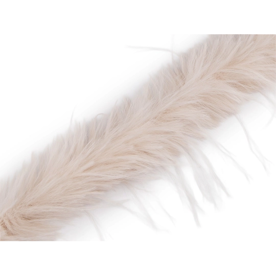 Všívacia odevná / dekoračná kožušina s dlhým chlpom šírka 6 cm - 1 m | Mimib