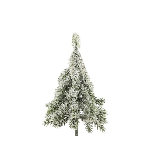 Umelý stromček na drôtiku zasnežený do vencov, kvetináčov 13 cm, 17 cm - 1 ks | Mimib