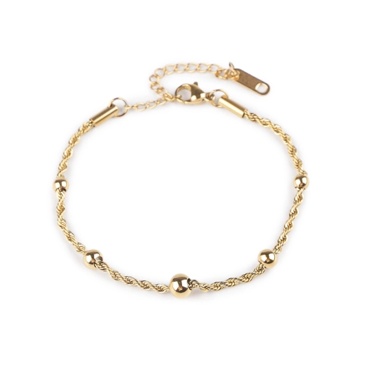 Náramok z nerezovej ocele krútený - 1 ks | Mimib