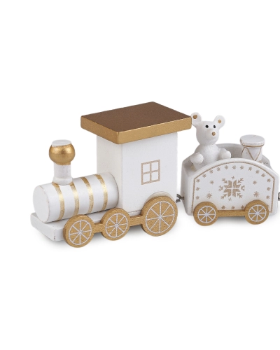Drevený vláčik na vianočné aranžovanie - 1 ks | Mimib