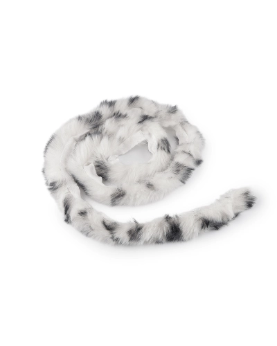 Všívacia odevná / dekoračná kožušina okrúhla zvierací vzor šírka 4 cm - 1 m | Mimib