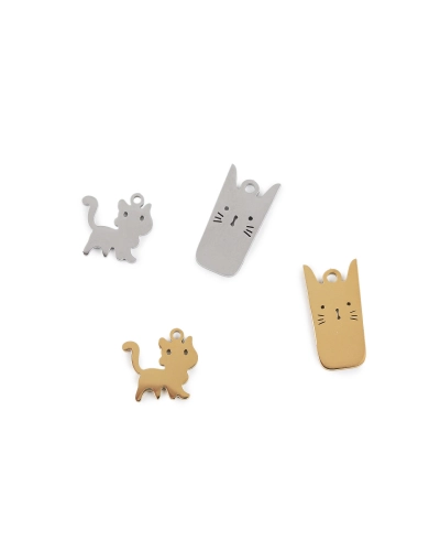 Prívesok z nerezovej ocele mačka - 1 ks | Mimib