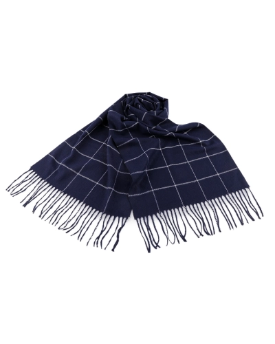 Pánsky šál so strapcami káro 30x175 cm - 1 ks | Mimib