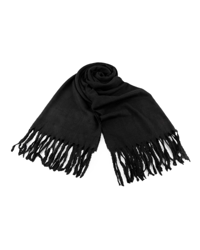 Zimný šál / pléd buklé so strapcami 65x190 cm - 1 ks | Mimib